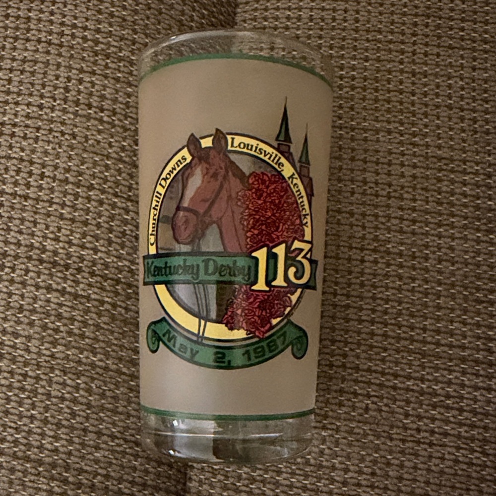 May 2, 1987 Kentucky Derby #113 Churchill Downs Souvenir Glass